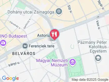 Olive Gyorsétterem Budapest a térképen