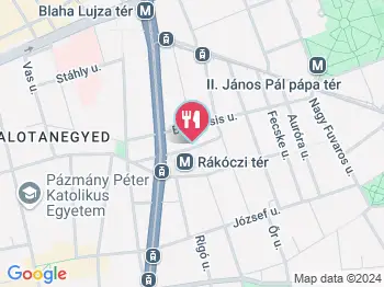 Oliviks Kitchen Budapest a térképen