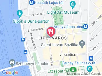 OPIUM Restaurant & Bar Budapest a térképen