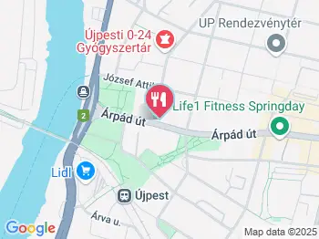 Öreghalász Étterem Budapest a térképen