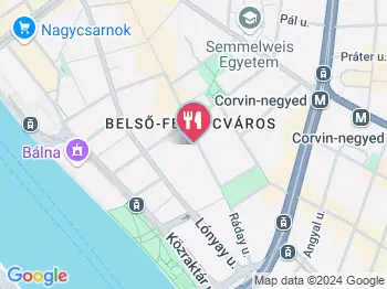 Oriental Bar Ráday Budapest a térképen