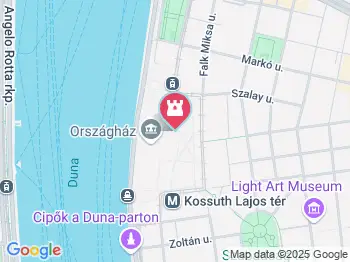 Országház Budapest a térképen