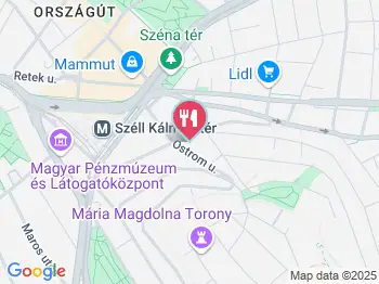 Ostrom Cafe & Bar Budapest a térképen