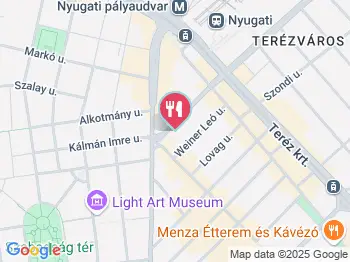 Ötös Mangalica Gasztrobár Budapest a térképen