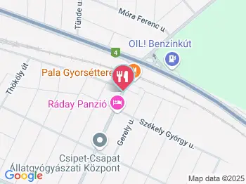 Pala Gyorsétterem Budapest a térképen