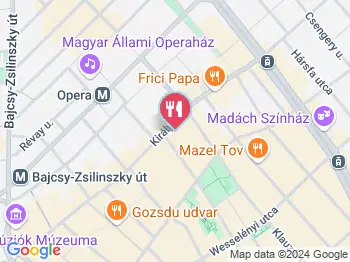 Palacsinta Palota & Burger Budapest a térképen