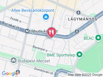 Palacsintázó & Ételbár Budapest a térképen