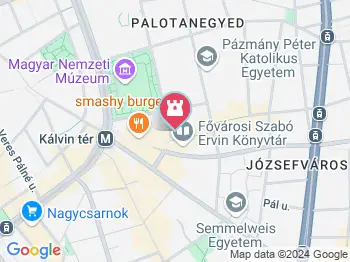 Pálffy Pálné grófnő palotája Budapest a térképen