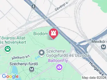 Pannon Park - Biodóm Budapest a térképen