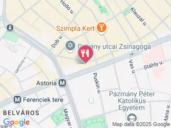 Pantry Brunch & Coffee Budapest a térképen