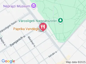 Paprika Vendéglő Budapest a térképen
