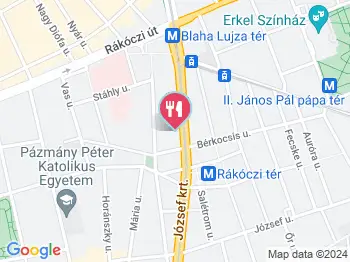 Paradise Shisha Bar Budapest a térképen