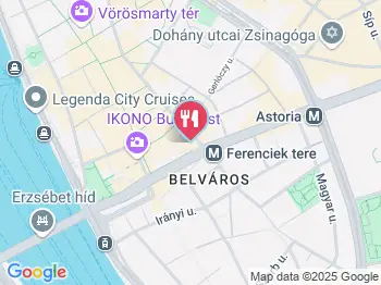 Párisi Udvar Café Budapest a térképen