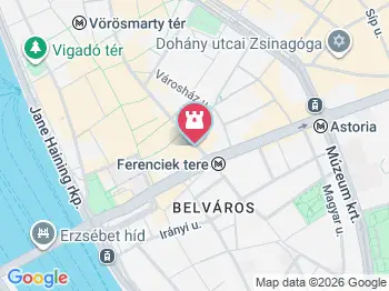 Párisi Udvar Budapest a térképen