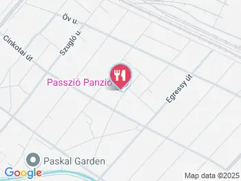 Passzió Panzió Étterme Budapest a térképen