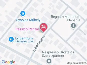 Passzió Panzió Budapest a térképen