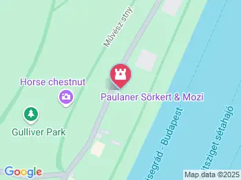 Paulaner Sörkert és Kertmozi Budapest a térképen