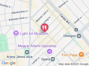 Peaches & Cream Budapest a térképen