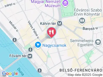 Pearl Cafe Budapest a térképen