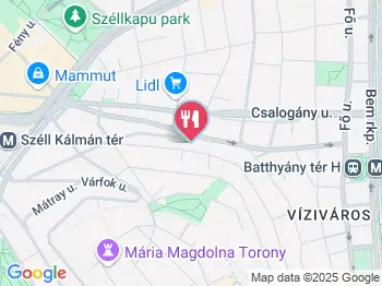 Pékműhely - Batthyány utca Budapest a térképen