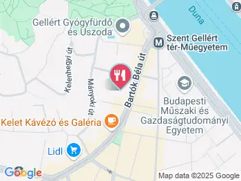 Pékműhely - Bartók Béla út Budapest a térképen