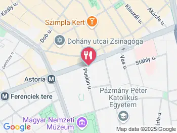 Pékpont Látványpékség - Rákóczi út Budapest a térképen