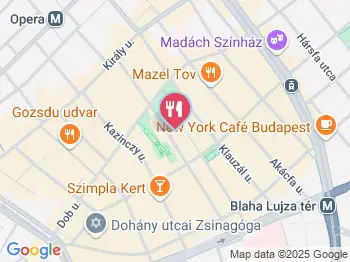 Pepita Ofélia Bár Budapest a térképen