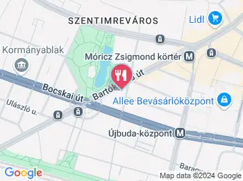 Perc Bisztró Budapest a térképen