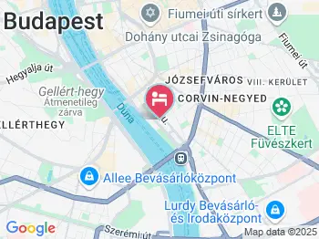 Perkele Hostel Budapest a térképen