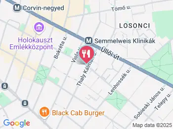 Pesti Burger & Bár - Tűzoltó utca Budapest a térképen