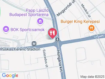 Pesti Pipi - Stadionok Budapest a térképen