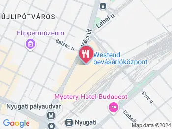 Pesti Pipi - Westend Budapest a térképen