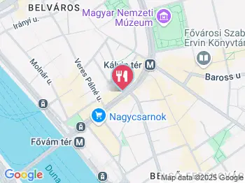 Pesti Sörcsarnok Budapest a térképen