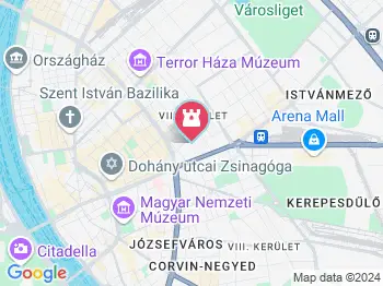 Pesti zsidónegyed Budapest a térképen