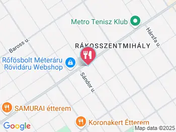 Petrus Péksége Budapest a térképen