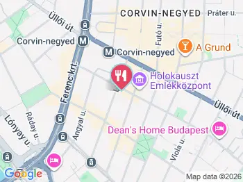 PHU Restaurant and sushi Budapest a térképen