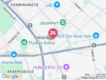 Pillangó Diákotthon Budapest a térképen