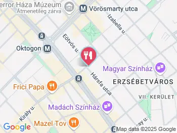 Pinsa Budapest a térképen