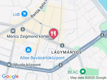 Pinyó Klub Budapest a térképen