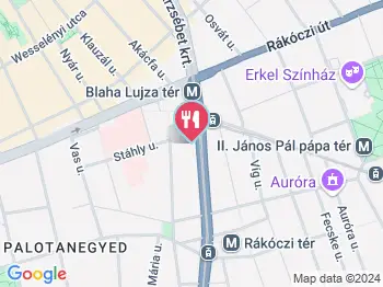 Piros Csizma Étterem Budapest a térképen