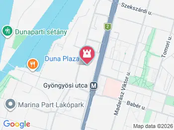 Pixel Aréna - Duna Pláza Budapest a térképen