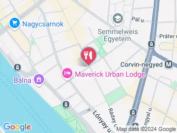 Pizza Cosi Budapest a térképen