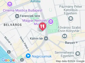 Pizza Foriù Budapest a térképen