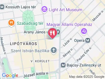 Pizza Hut - Arany János utca Budapest a térképen