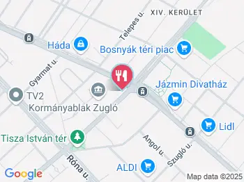 Pizza King - Bosnyák tér Budapest a térképen