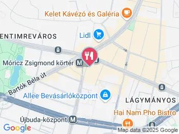 Pizza King Express - Móricz Zsigmond körtér Budapest a térképen