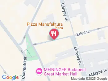Pizza Manufaktura Budapest a térképen