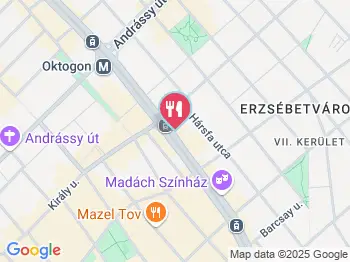 Pizza Me - Erzsébet körút Budapest a térképen