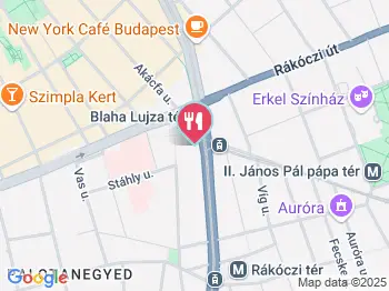 Pizza Me - Europeum Budapest a térképen