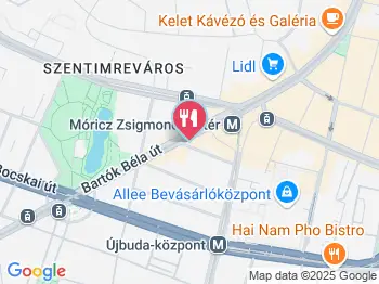 Pizza Papito Budapest a térképen